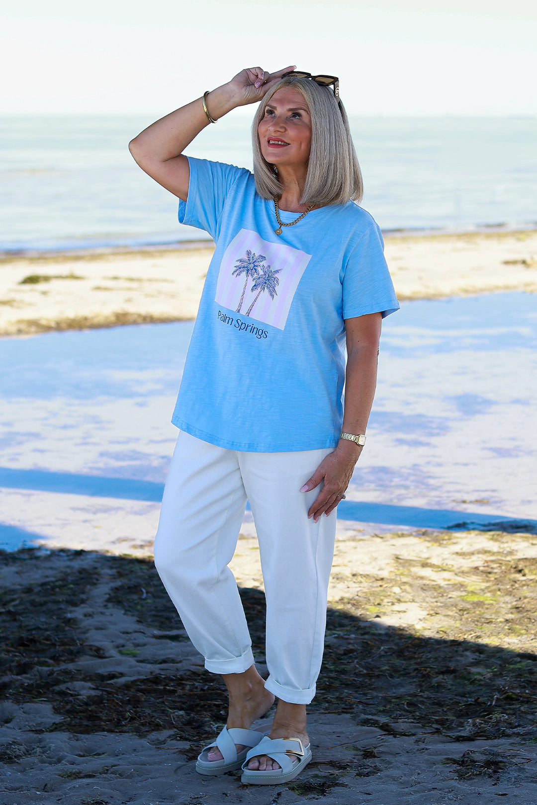 Palm Springs TShirt | SKY BLUE