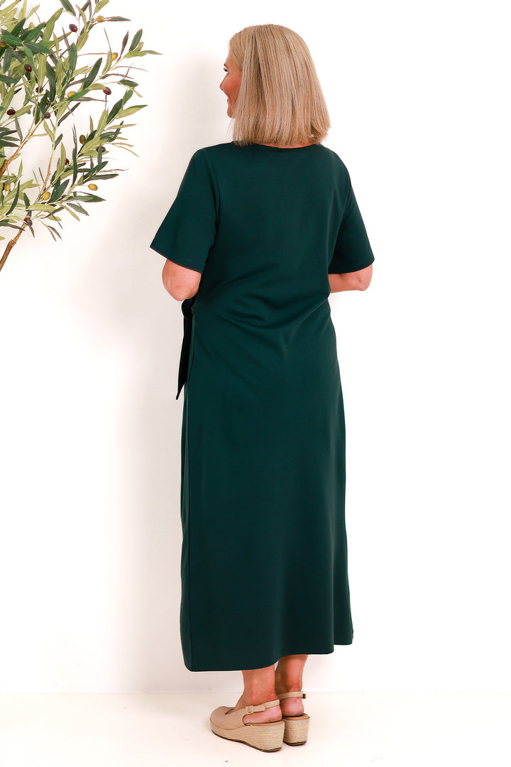 Alanah Tie Dress | GREEN