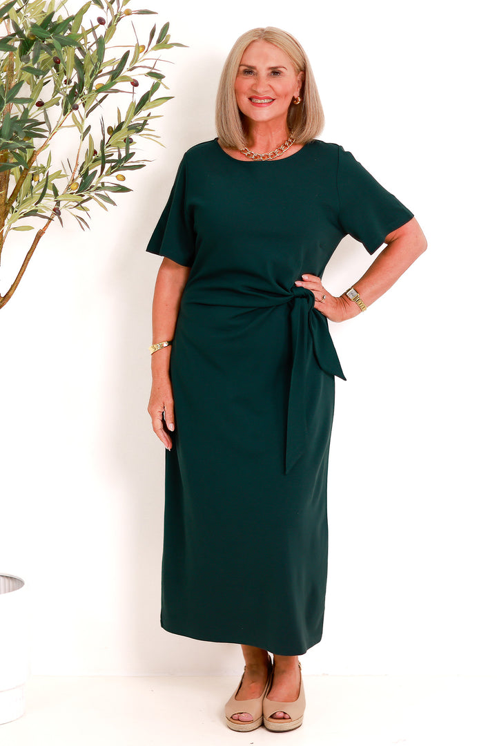 Alanah Tie Dress | GREEN