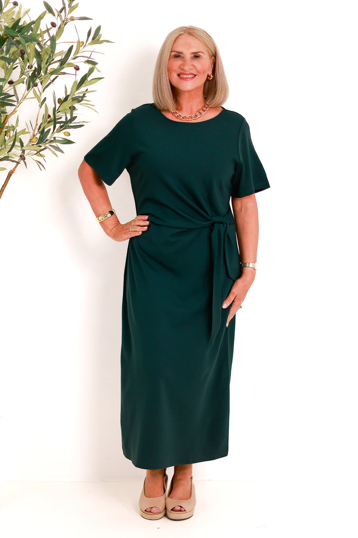 Alanah Tie Dress | GREEN