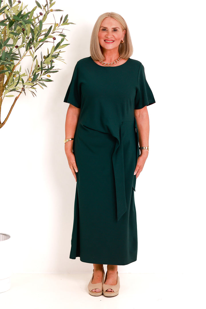 Alanah Tie Dress | GREEN