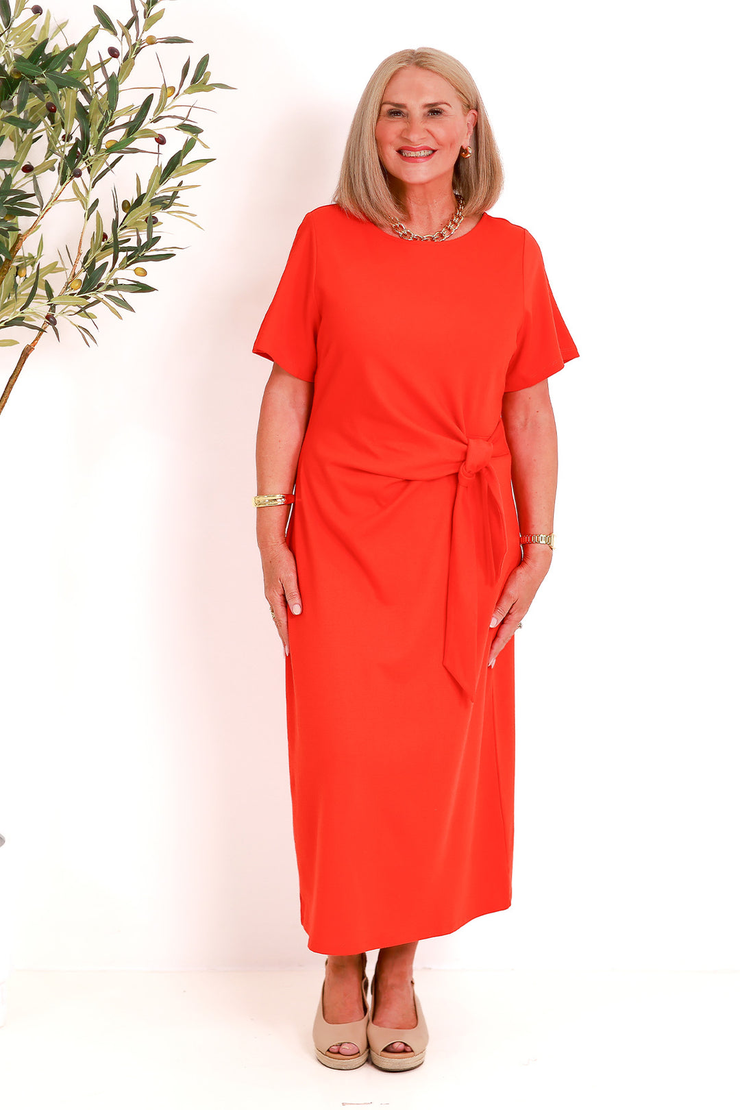 Alanah Tie Dress | ORANGEADE