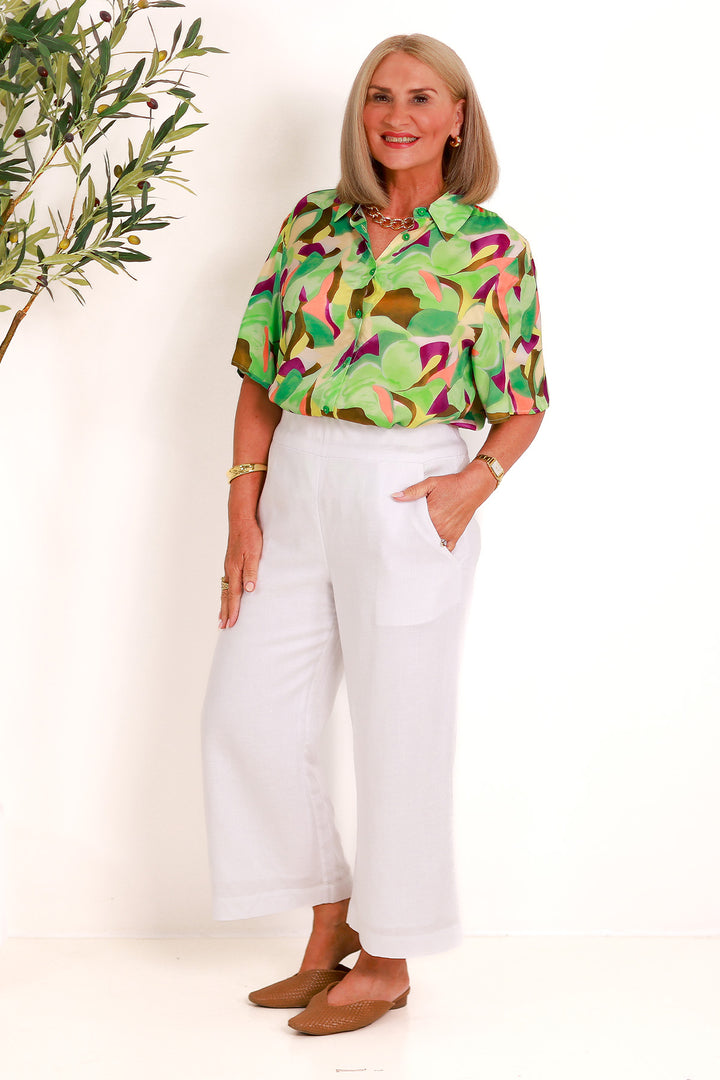 Imara Bell Slv | GREEN MULTI