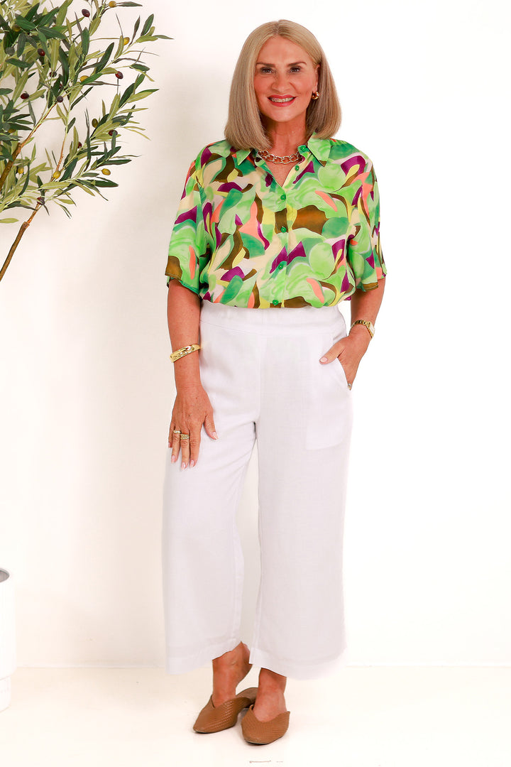 Imara Bell Slv | GREEN MULTI