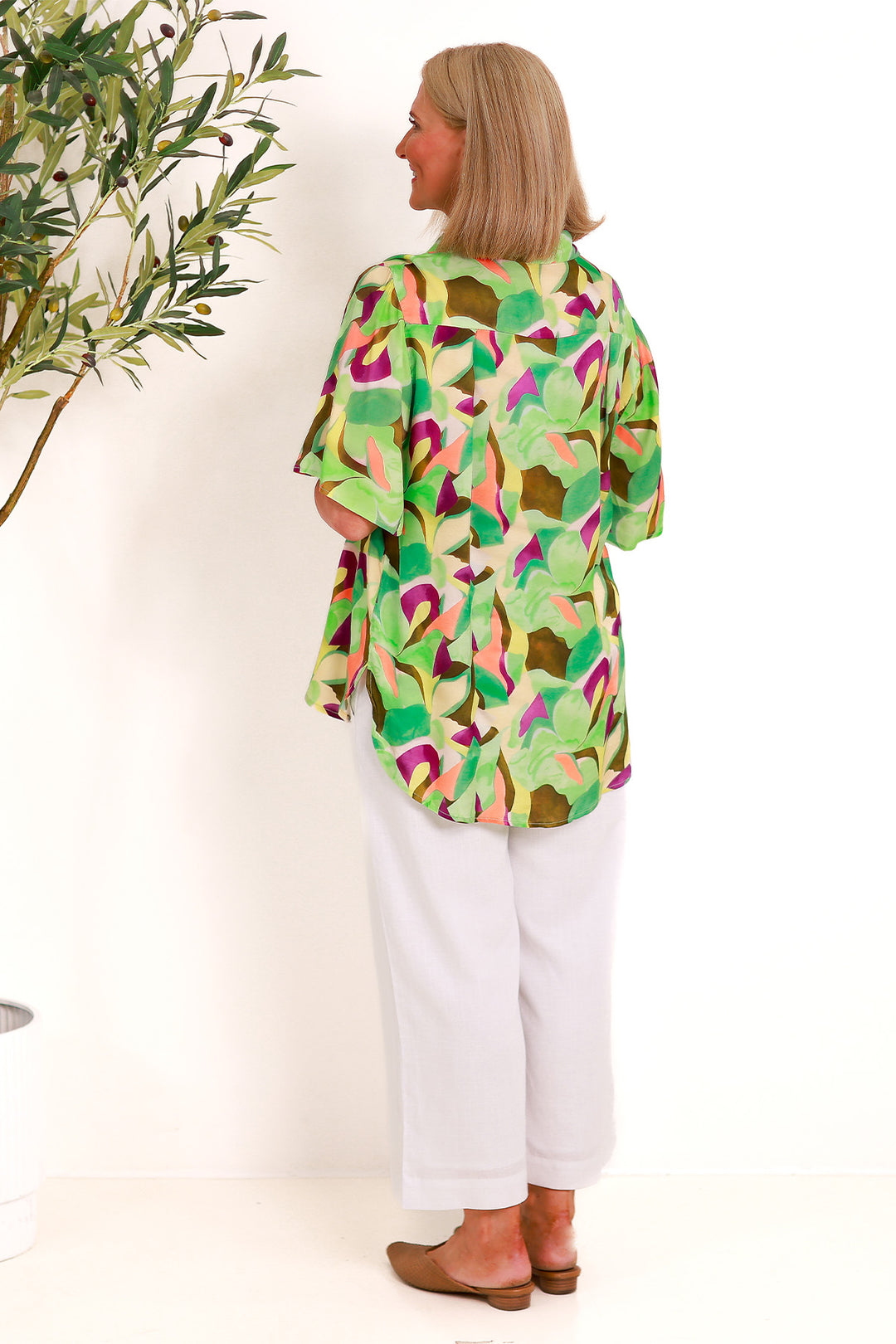 Imara Bell Slv | GREEN MULTI