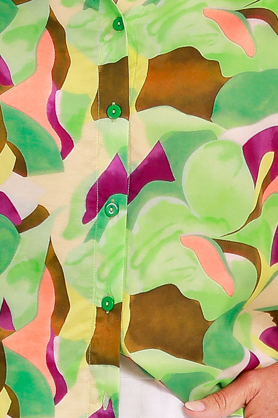 Imara Bell Slv | GREEN MULTI