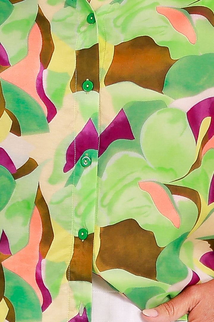 Imara Bell Slv | GREEN MULTI