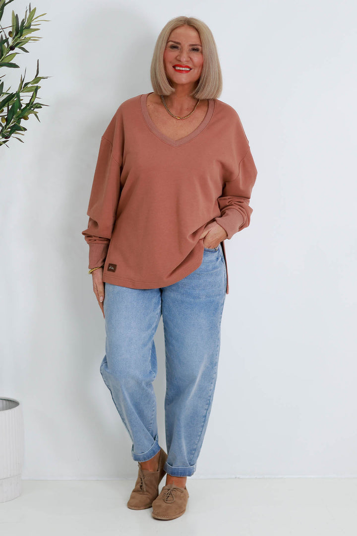 Coco V Crew |CHESTNUT