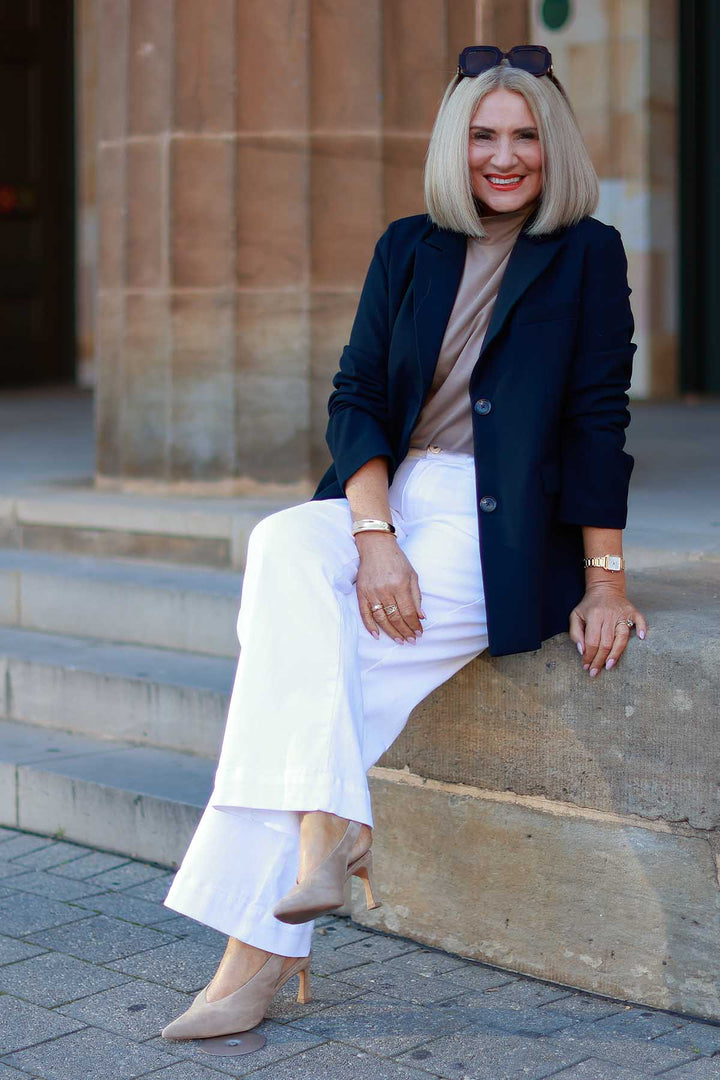 Eden Stretch Blazer | INK NAVY