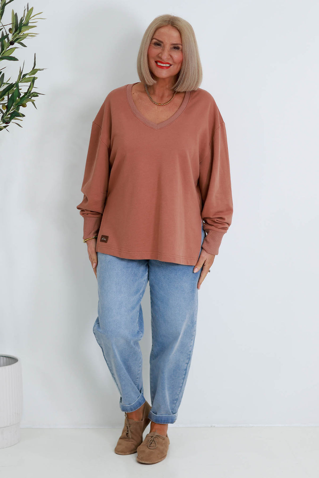 Coco V Crew |CHESTNUT