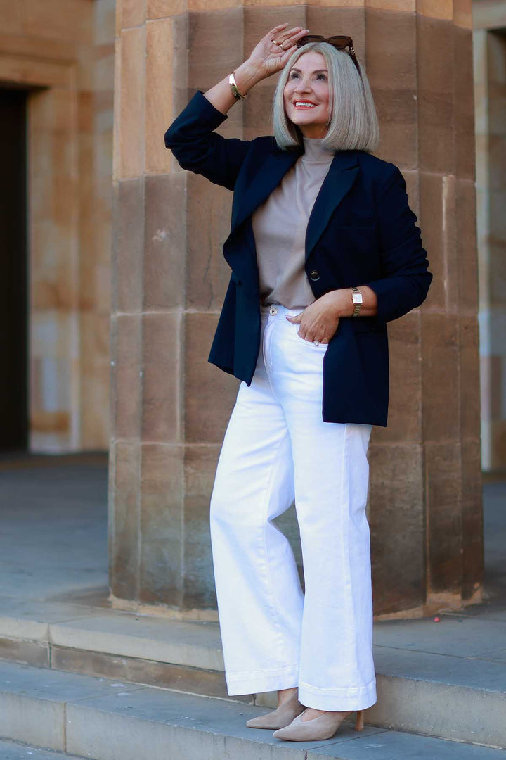 Eden Stretch Blazer | INK NAVY
