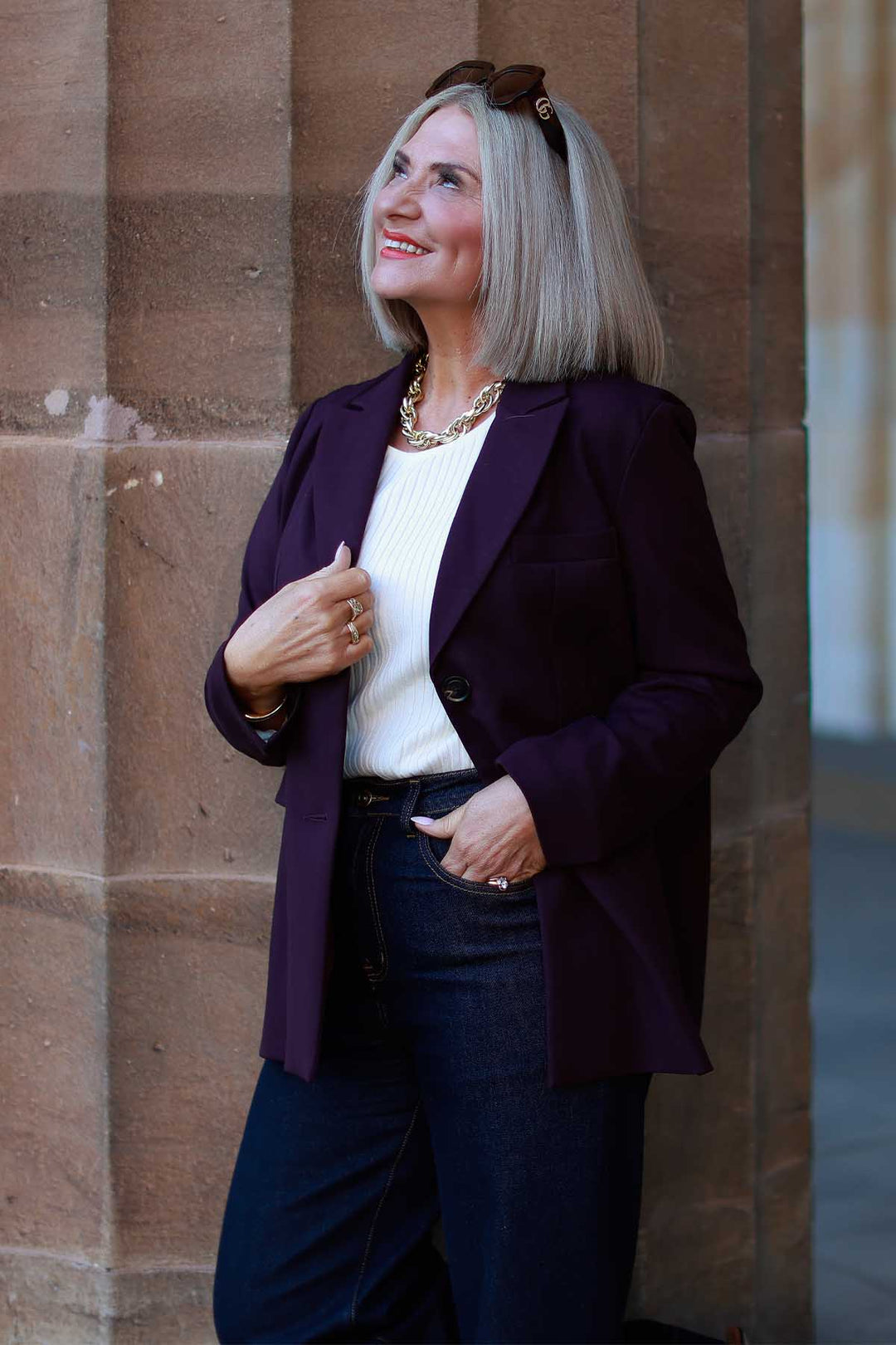 Eden Stretch Blazer | WINE