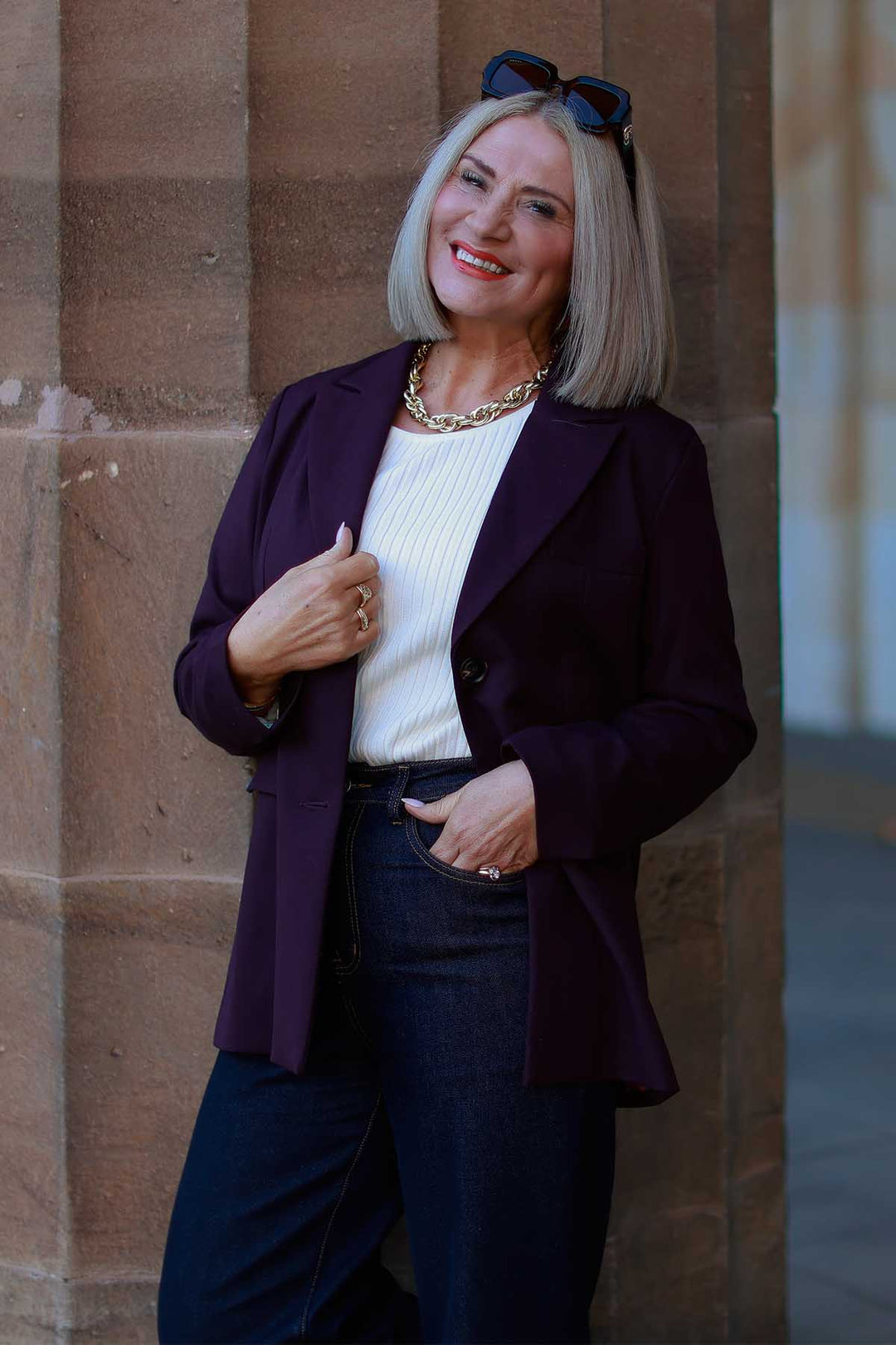 Eden Stretch Blazer | WINE