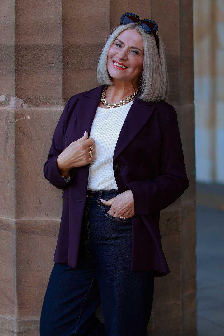 Eden Stretch Blazer | WINE