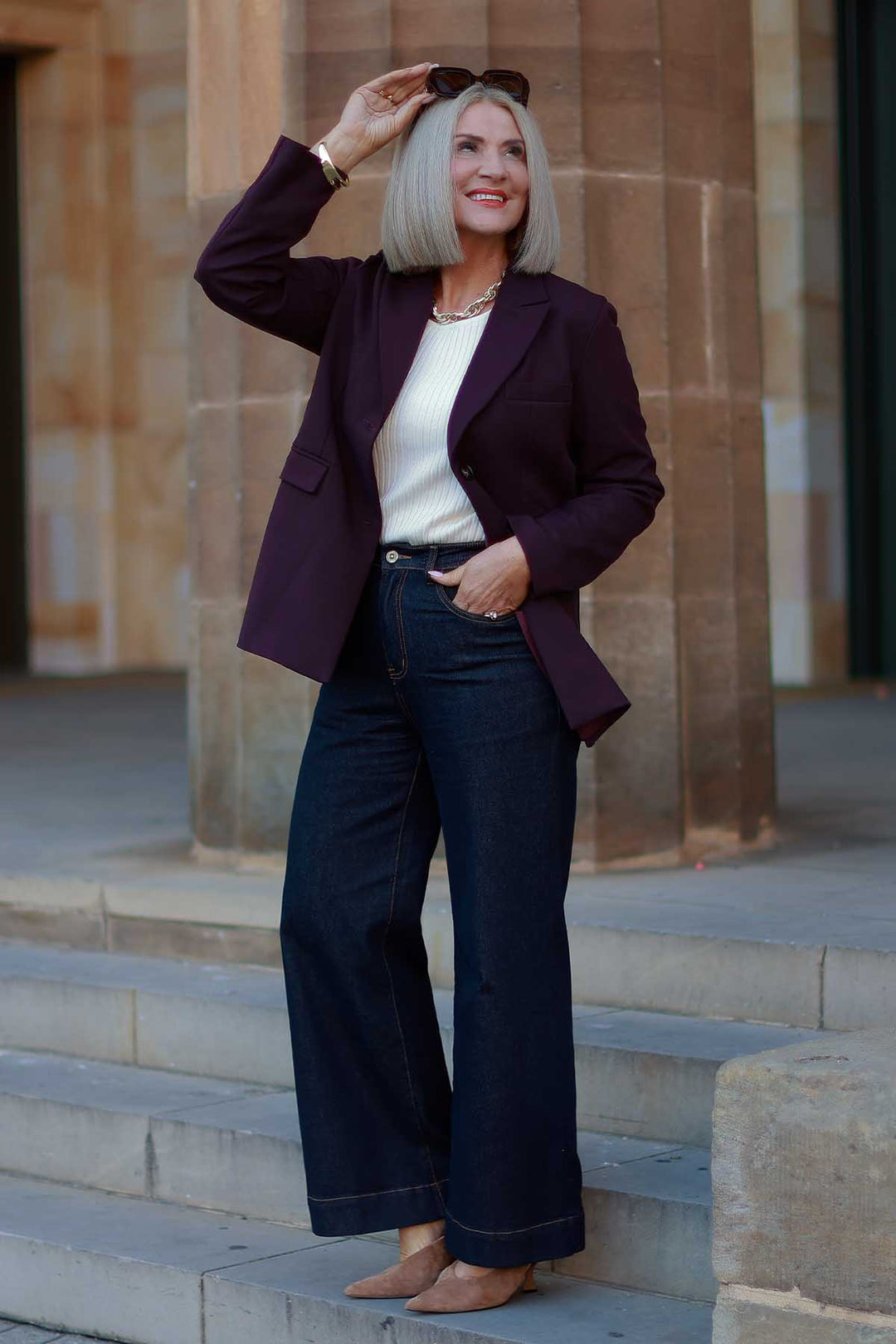 Eden Stretch Blazer | WINE