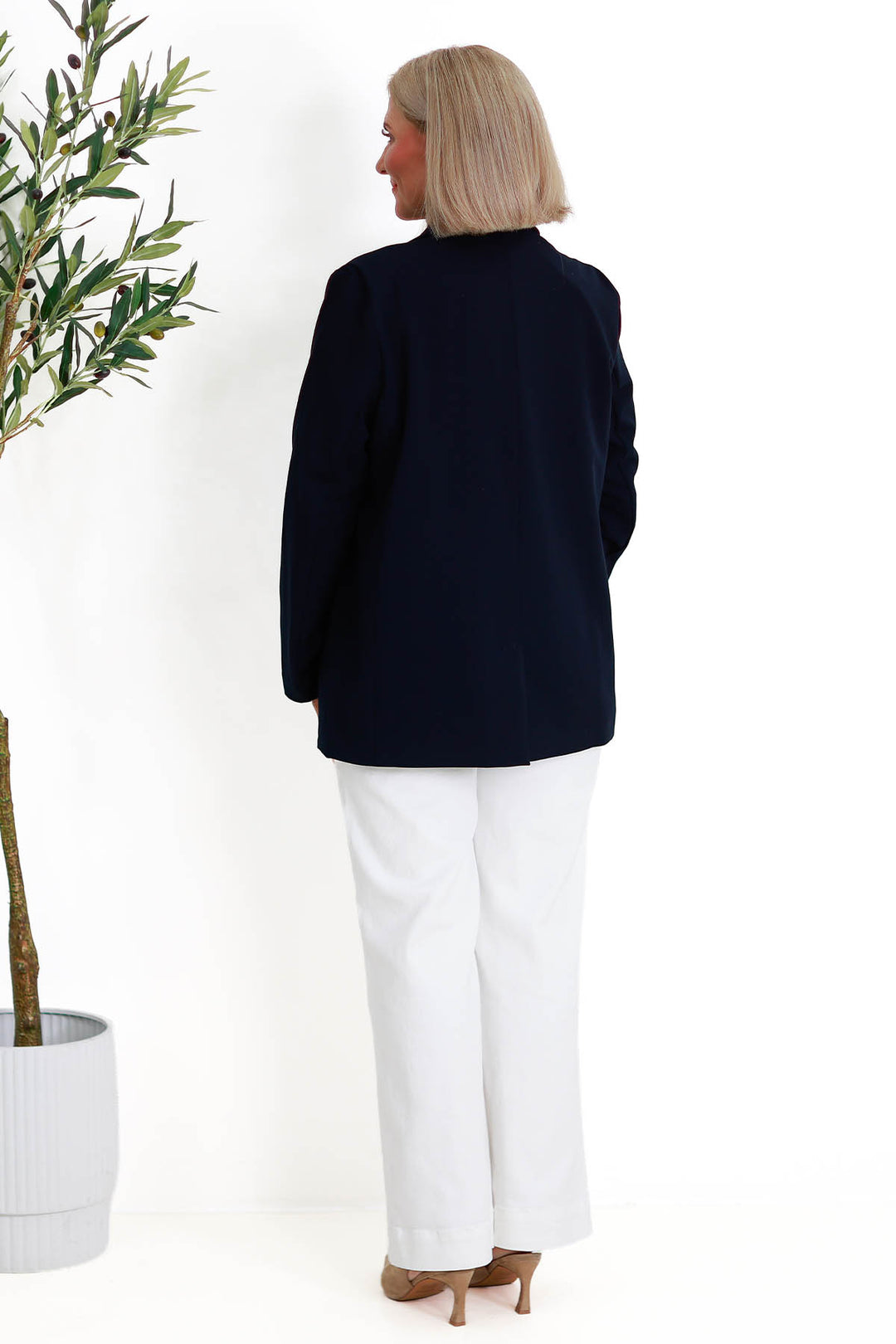 Eden Stretch Blazer | INK NAVY