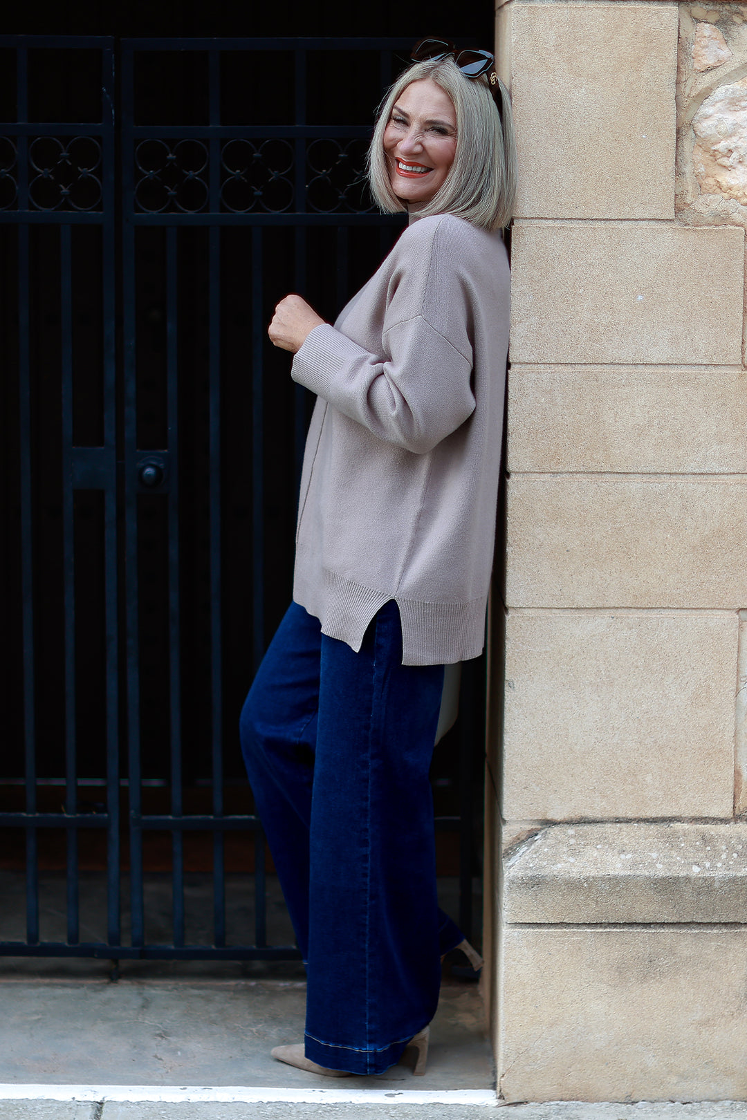 Calla Turtle Neck Knit - Taupe