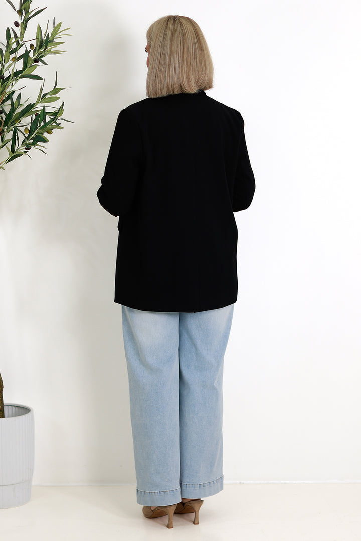 Eden Stretch Blazer |  BLACK