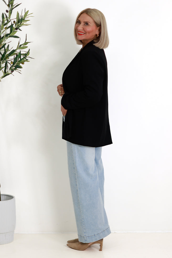 Eden Stretch Blazer |  BLACK