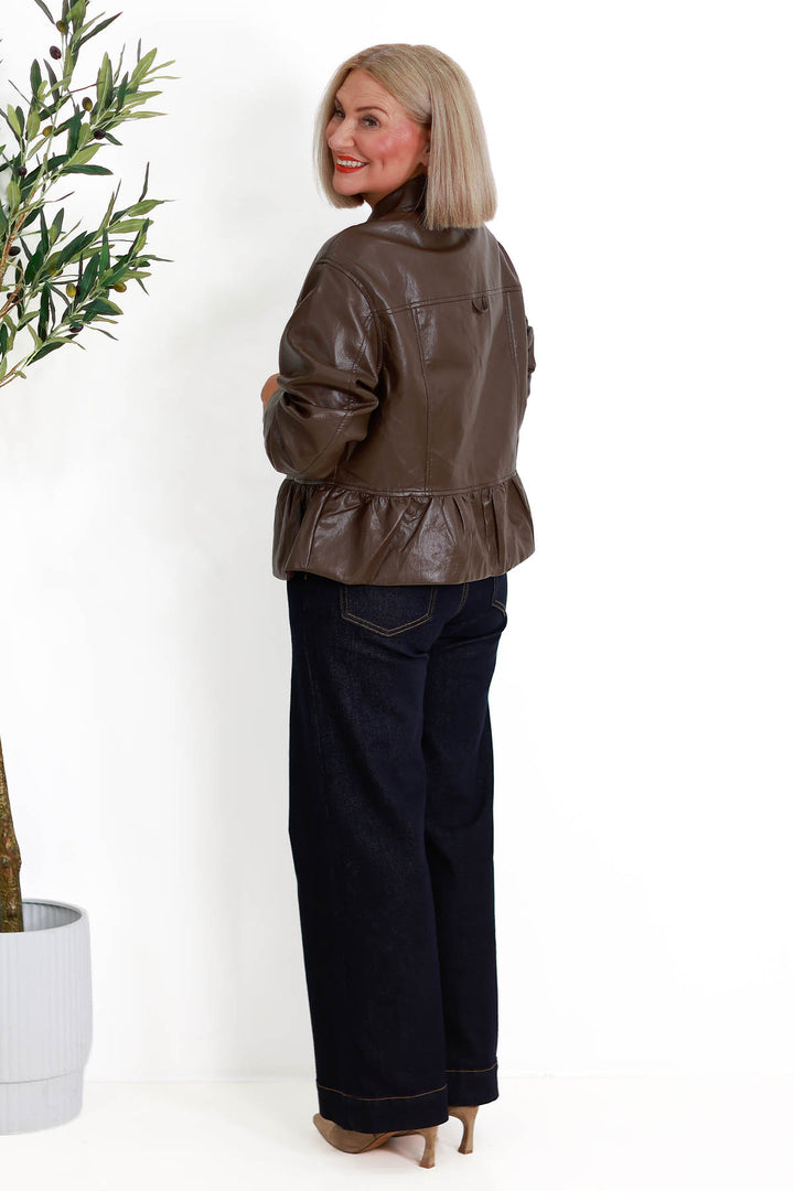 Lucia Peplum Jacket | COCO BROWN
