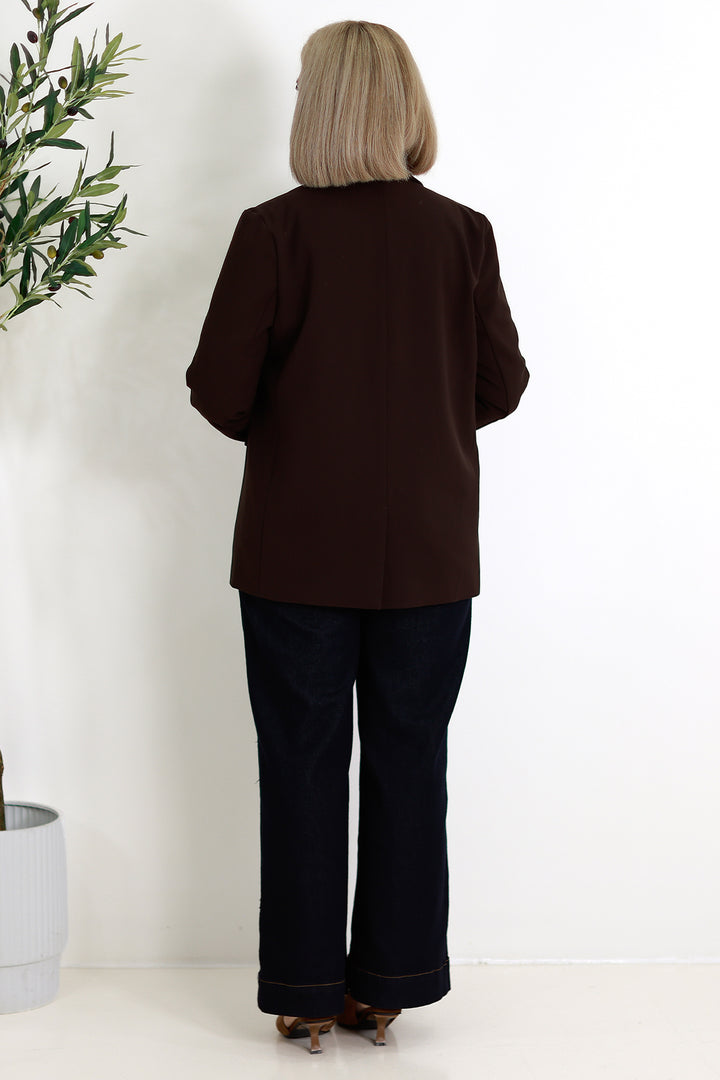 Eden Stretch Blazer |  COCO BROWN