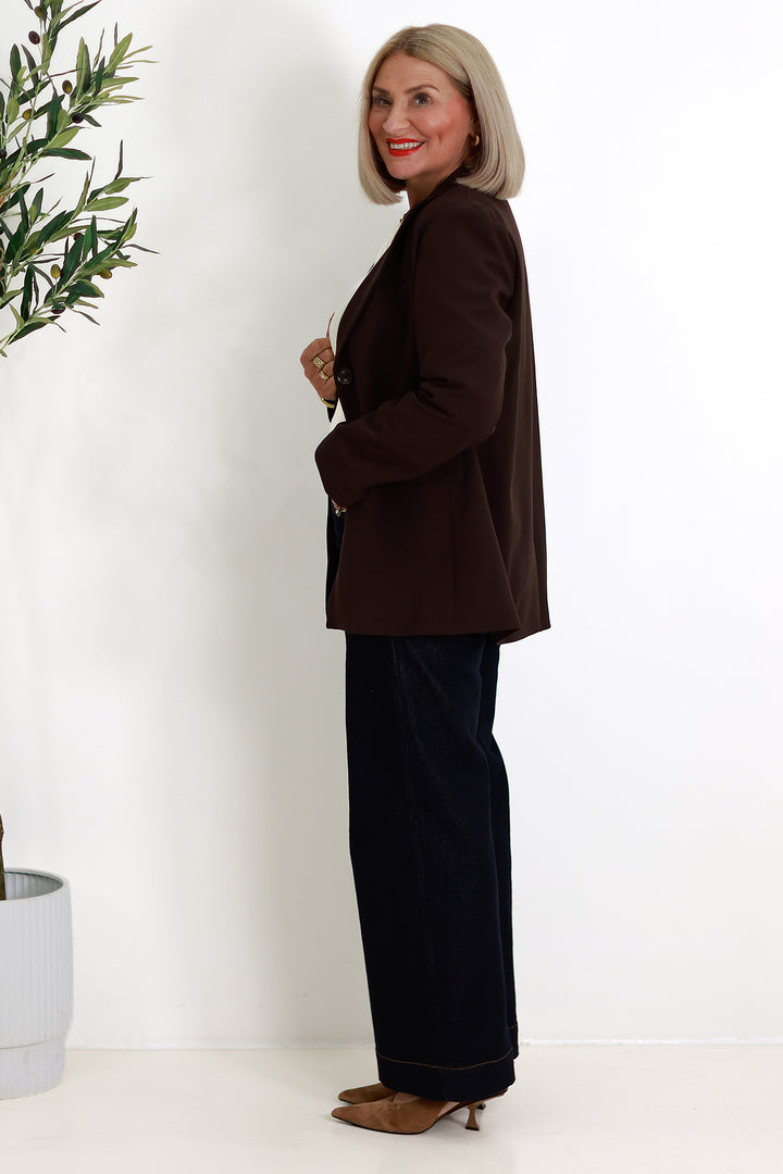 Eden Stretch Blazer |  COCO BROWN