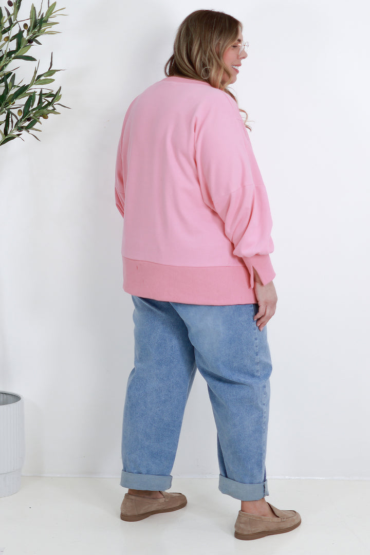 Tess Spring Crew | PINK