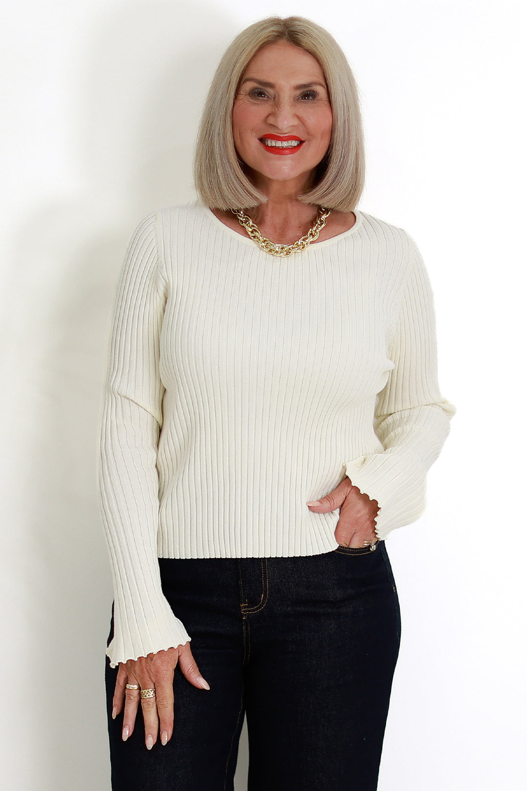 Darby Knit Top | IVORY