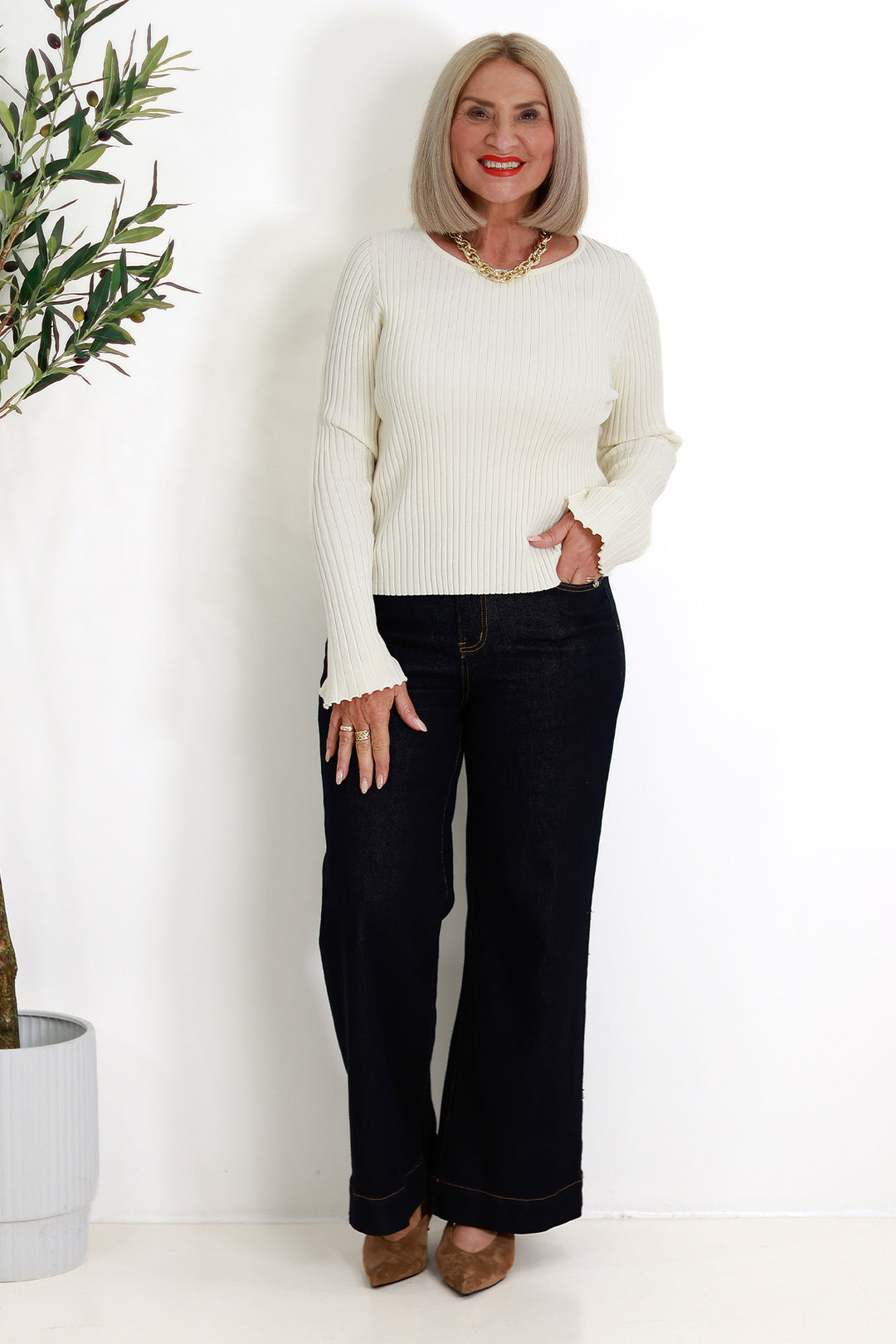 Darby Knit Top | IVORY