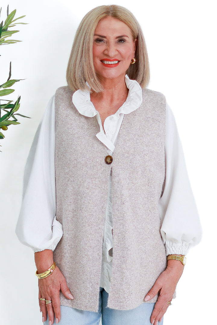 Kalani Vest | TAUPE