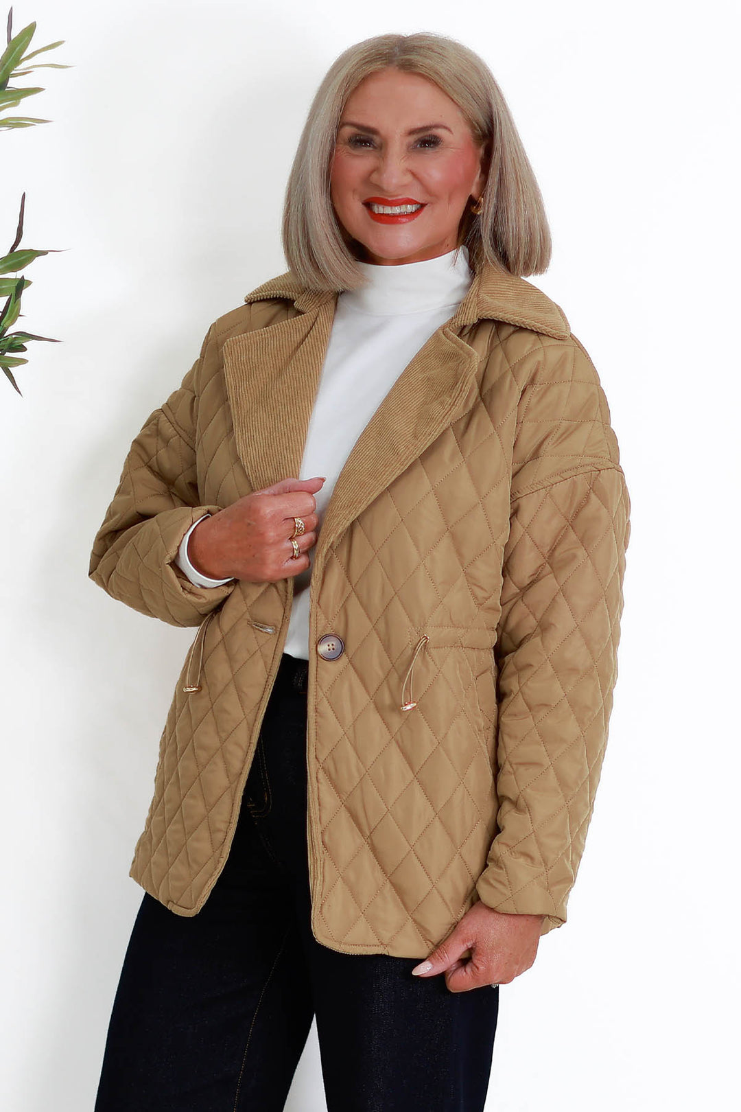 Kirribilli Quilted Jkt | TOFFEE