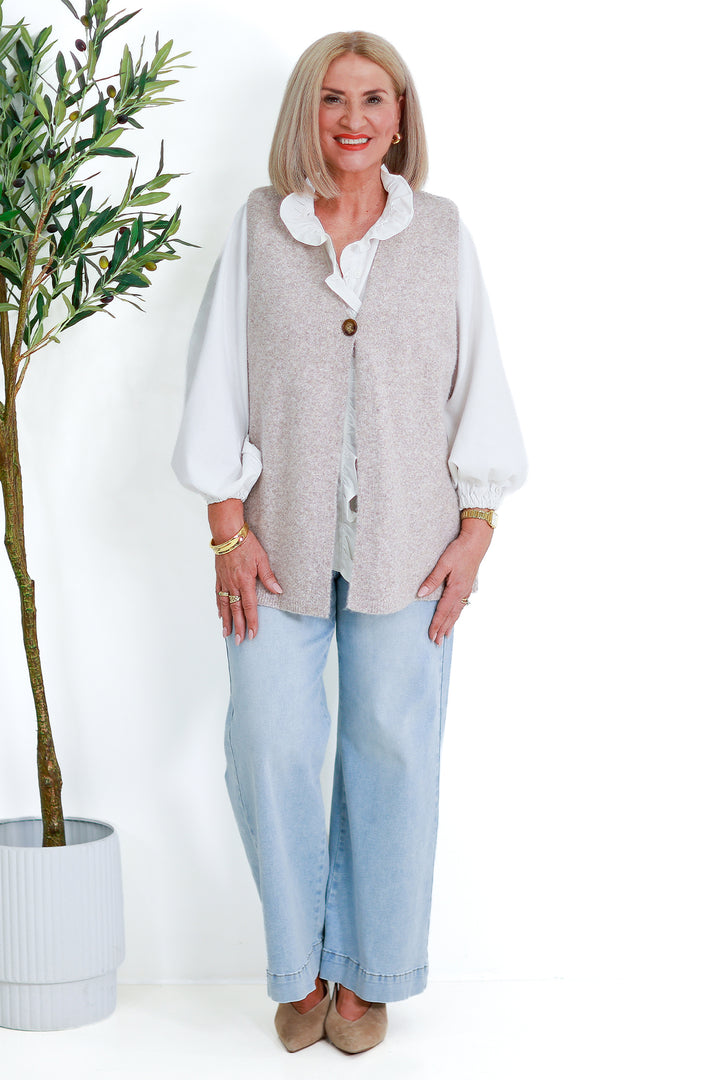 Kalani Vest | TAUPE