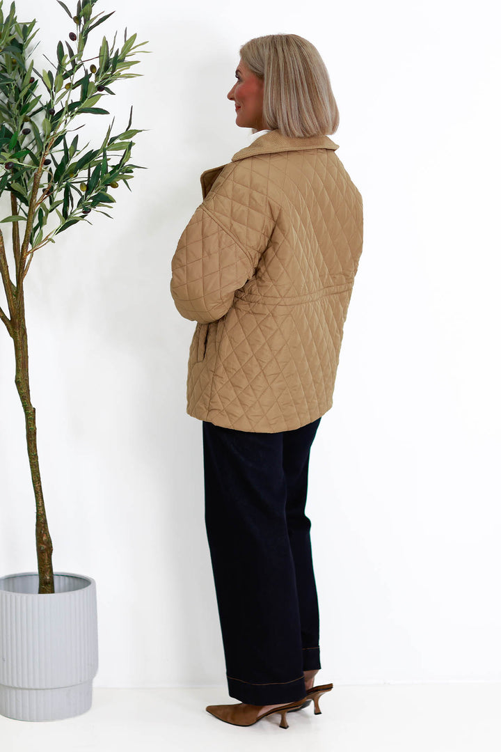 Kirribilli Quilted Jkt | TOFFEE