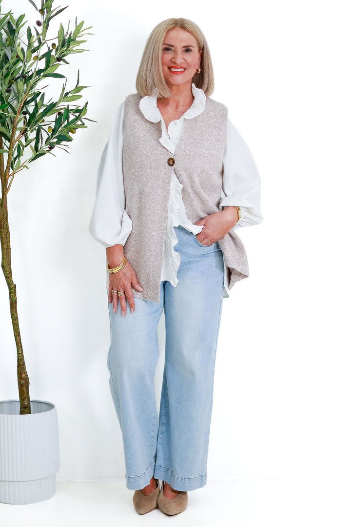 Kalani Vest | TAUPE