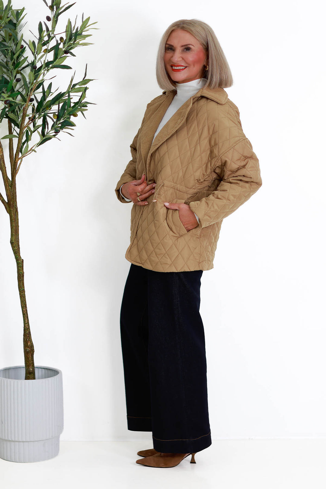 Kirribilli Quilted Jkt | TOFFEE