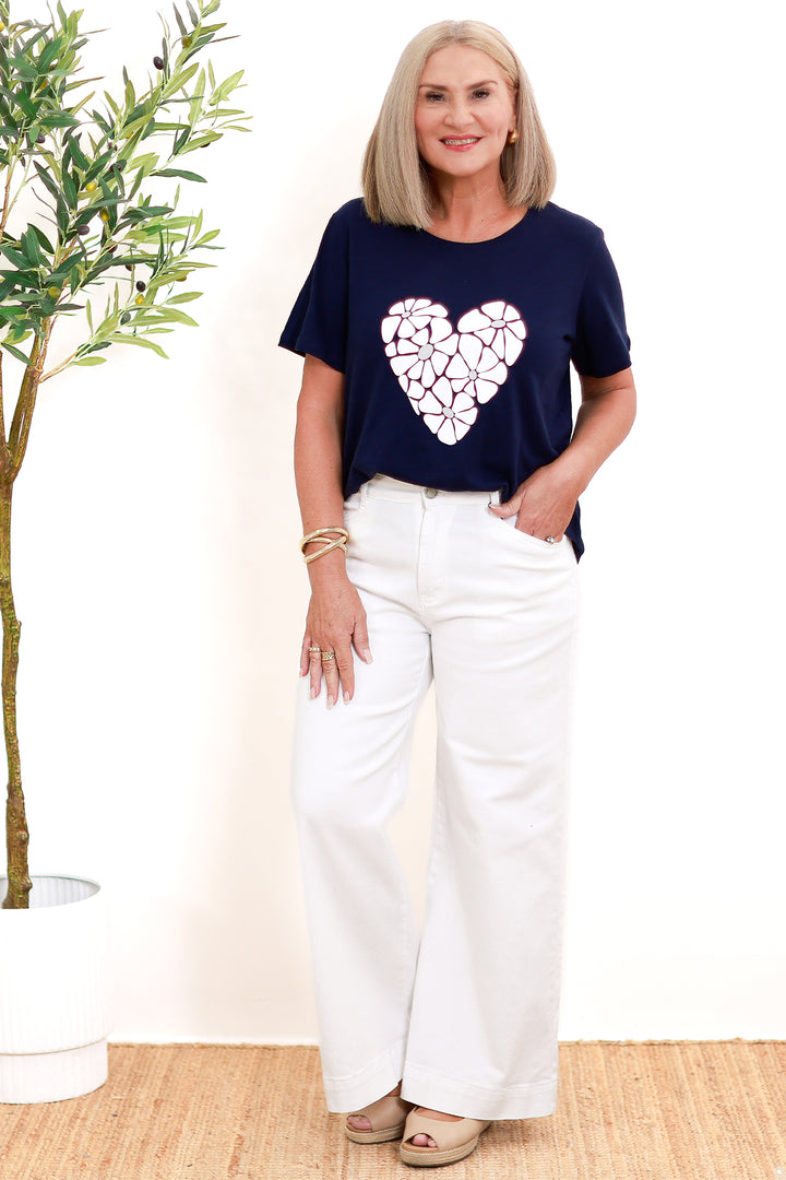 Young Hearts T-Shirt | NAVY