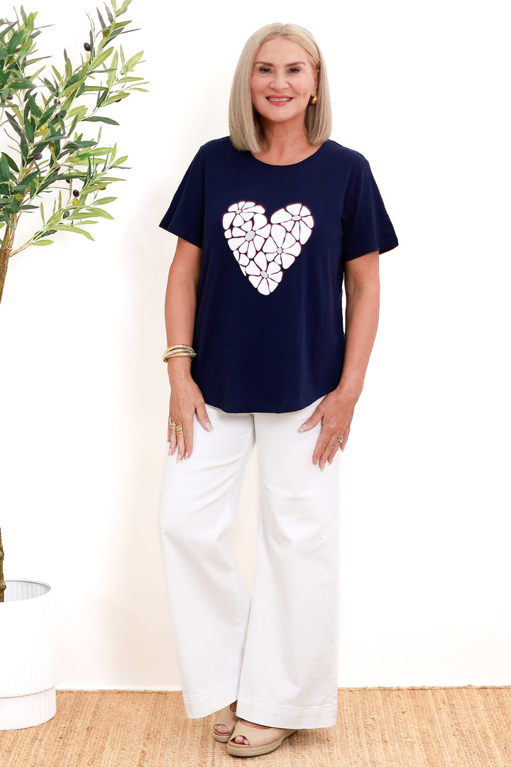 Young Hearts T-Shirt | NAVY