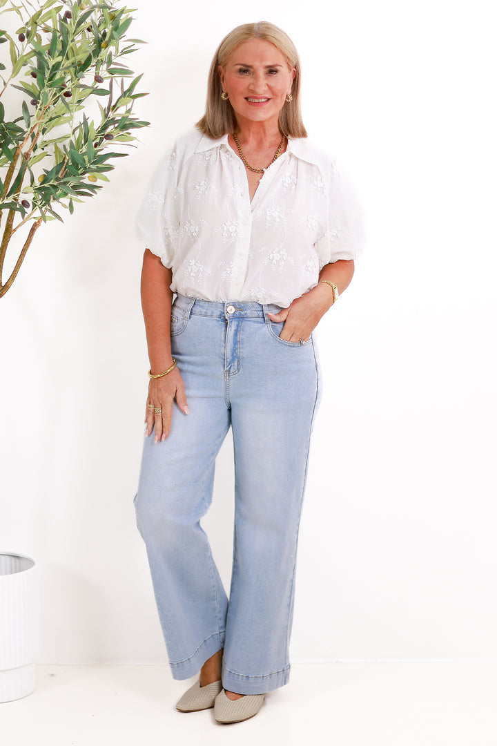 Almas Manor Stretch Jeans | Light Blue