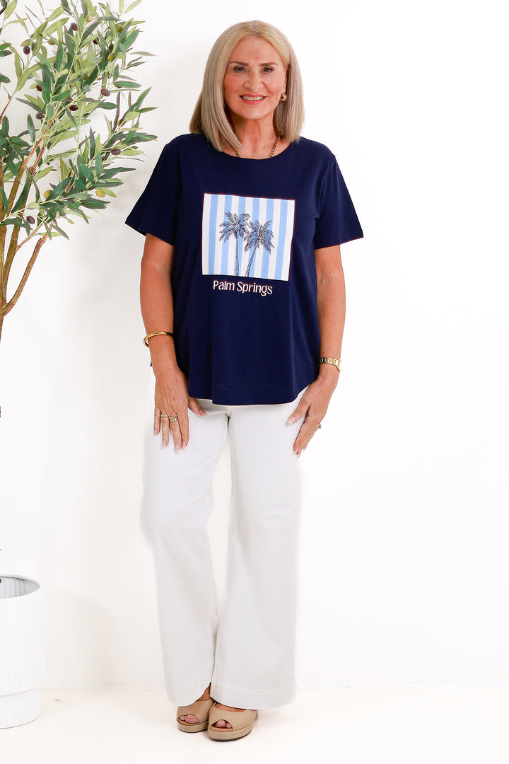 Palm Springs TShirt | NAVY BLUE