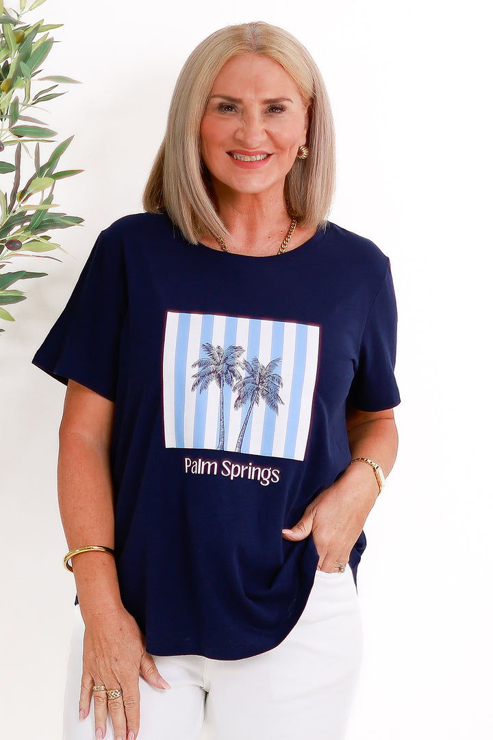 Palm Springs TShirt | NAVY BLUE