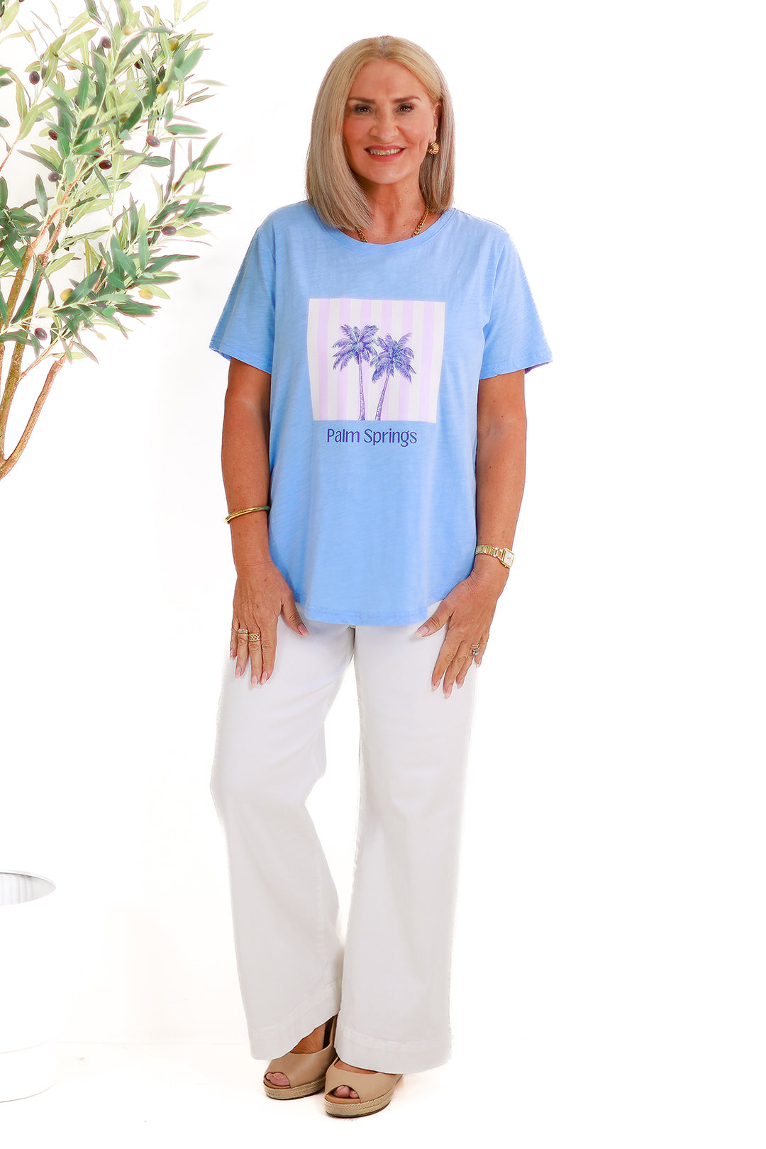 Palm Springs TShirt | SKY BLUE