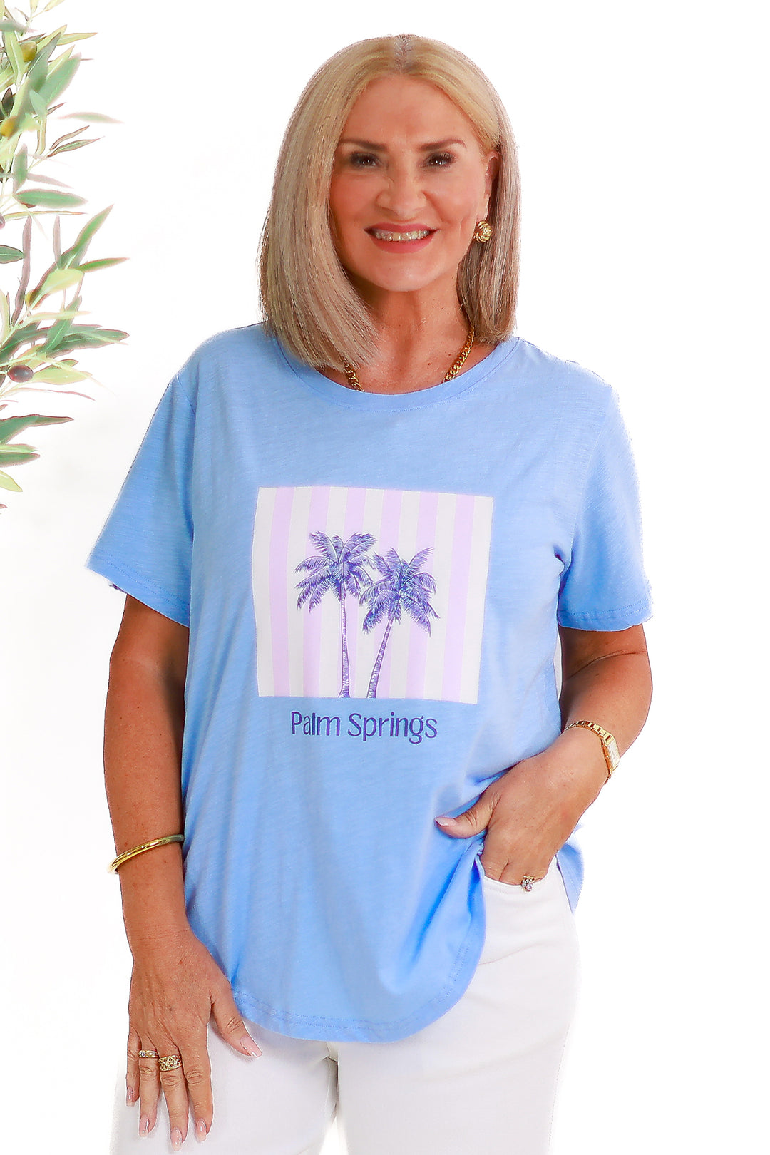 Palm Springs TShirt | SKY BLUE