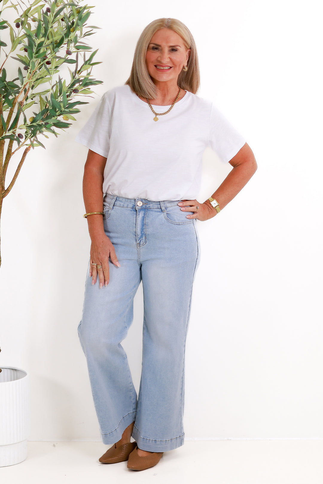 Almas Manor Stretch Jeans | Light Blue