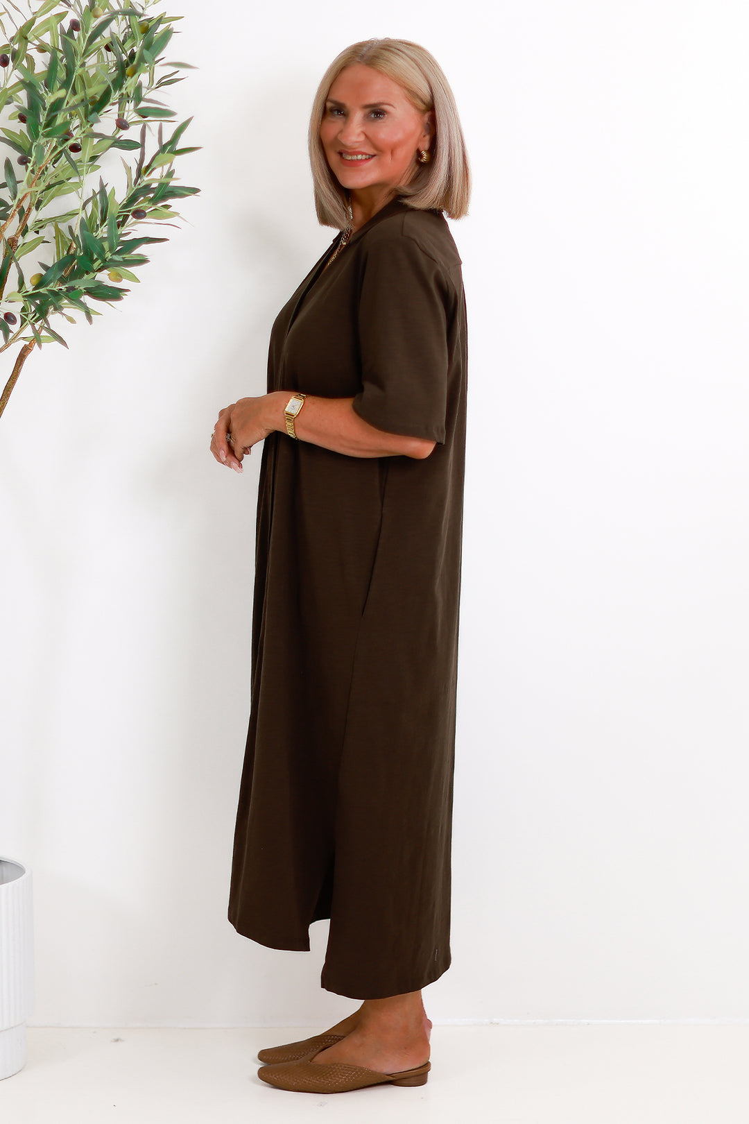 Giselle Collared Tee Dress | COCO