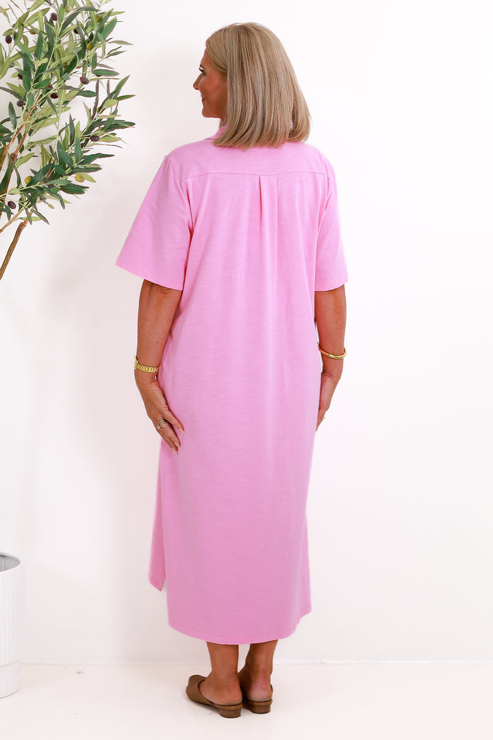 Giselle Collared Tee Dress | PINK