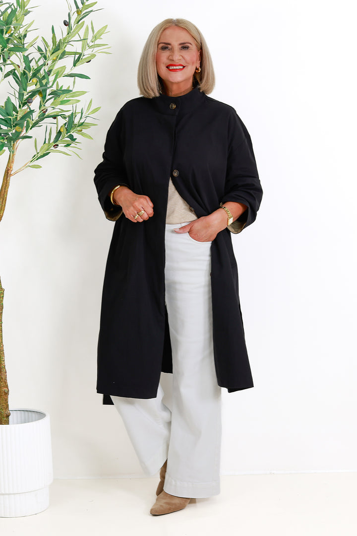 Eva Trenchcoat | BLACK