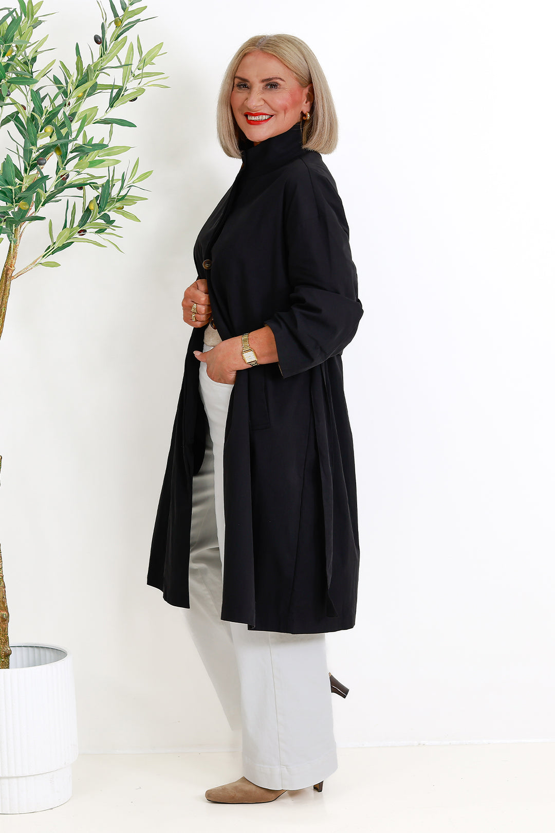 Eva Trenchcoat | BLACK
