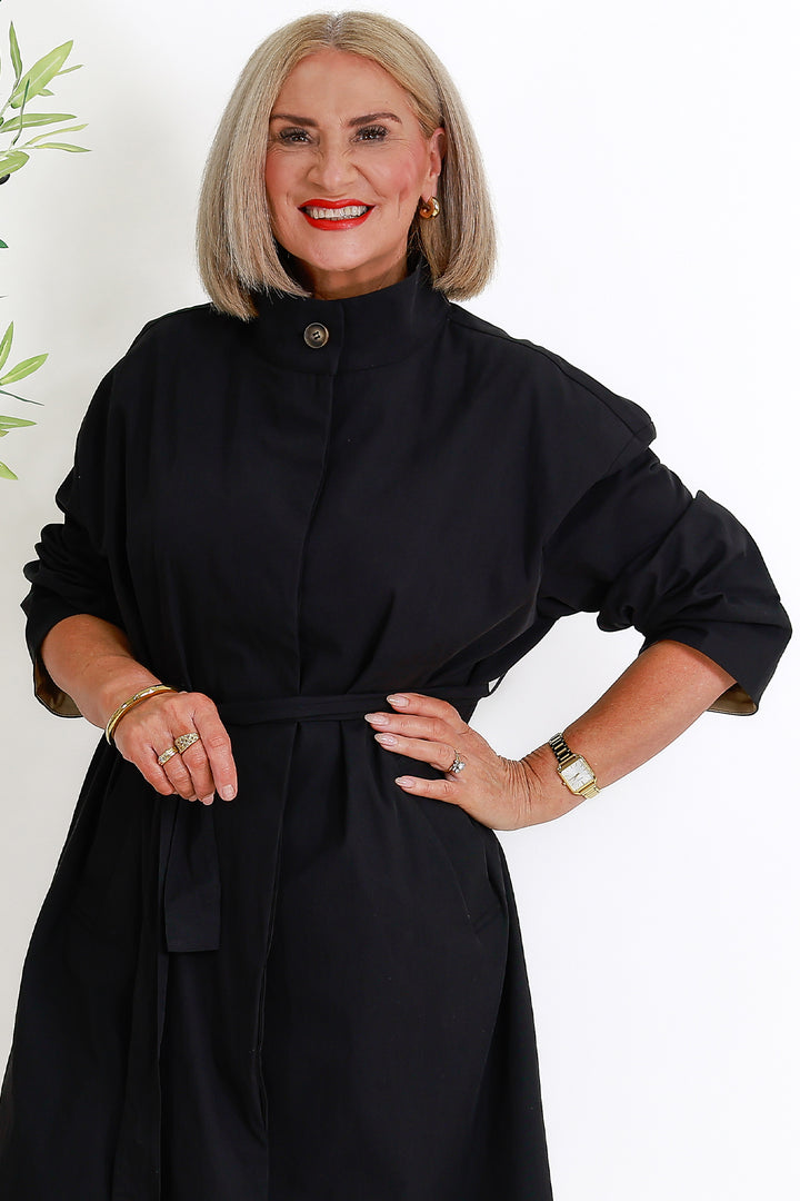 Eva Trenchcoat | BLACK