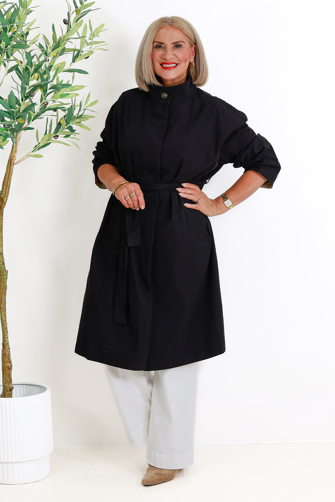 Eva Trenchcoat | BLACK