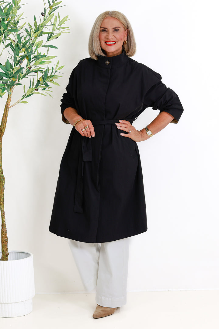 Eva Trenchcoat | BLACK